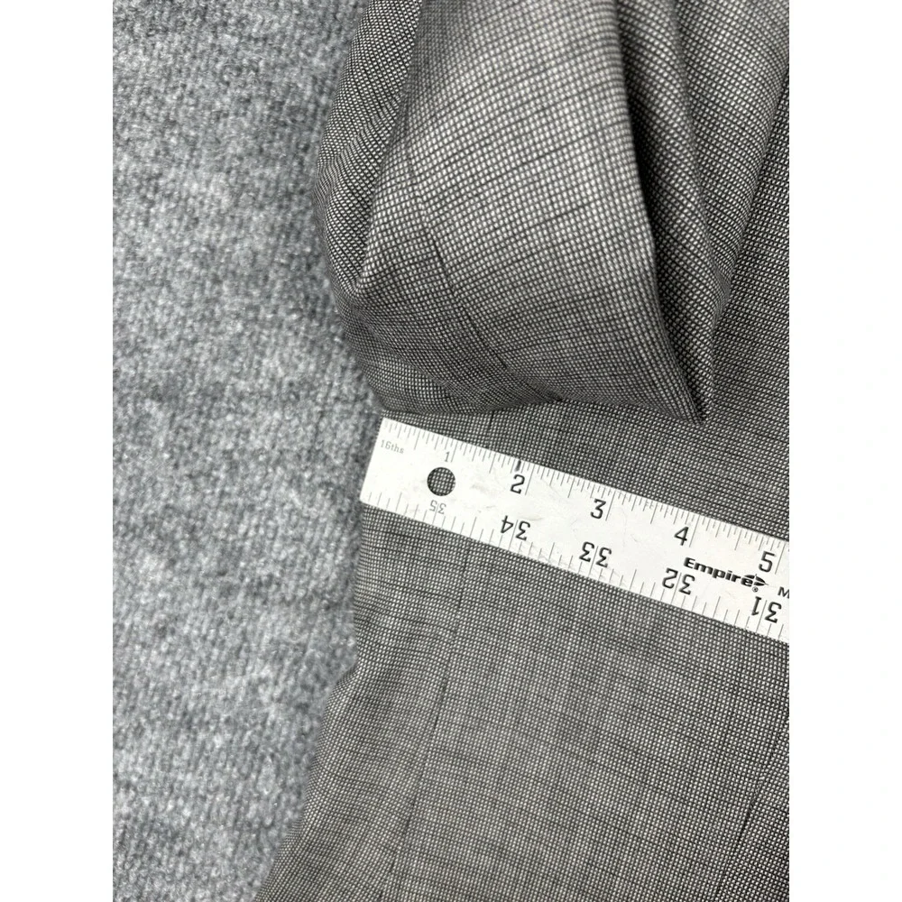 Montagna Oxford Sport Coat Mens 40S Gray Super 120s Merino Wool Blazer Italy